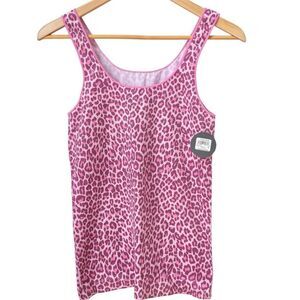 Shimera Sleeveless Scoop Neck Leopard Print Animal Tank Top. XL. NEW WITH TAGS.